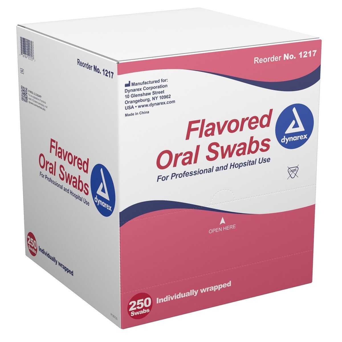 Dynarex Oral Swabsticks With Dentrifice - 826475_BX - 1 Dynarex Oral Swabsticks With Dentrifice - 826475_BX - 1