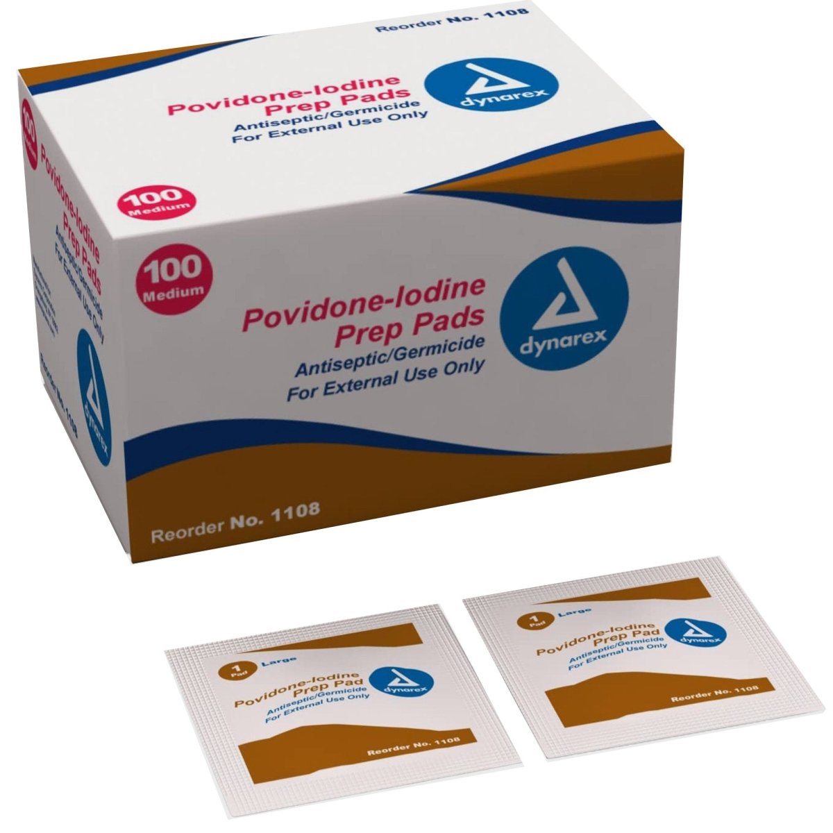 Dynarex Povidone Iodine Prep Pad - 632679_BX - 1 Dynarex Povidone Iodine Prep Pad - 632679_BX - 1