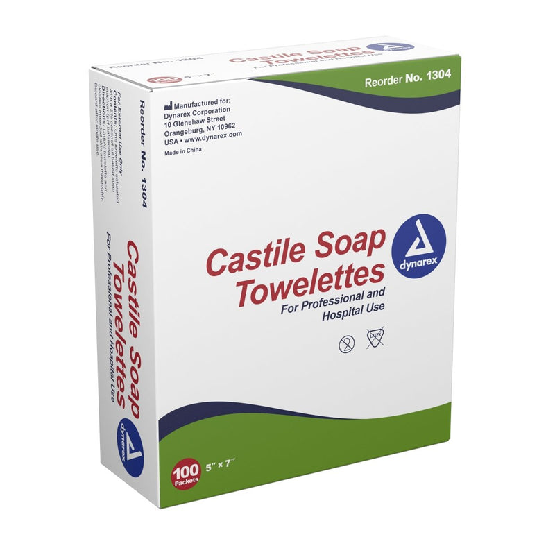 Dynarex Scented Castile Soap Towelettes - 689284_BX - 1 Dynarex Scented Castile Soap Towelettes - 689284_BX - 1