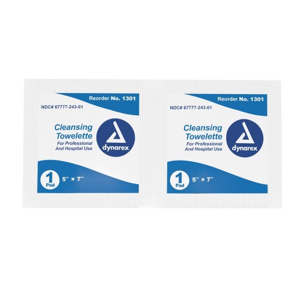 Dynarex® Scented Cleansing Towelettes, Individual Packets - 809891_BX - 2 Dynarex® Scented Cleansing Towelettes, Individual Packets - 809891_BX - 2