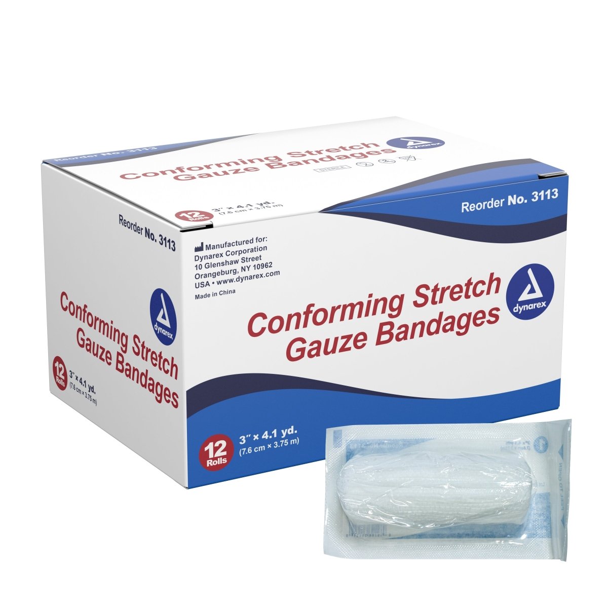 Dynarex Sterile Conforming Bandage - 1049578_BG - 1 Dynarex Sterile Conforming Bandage - 1049578_BG - 1
