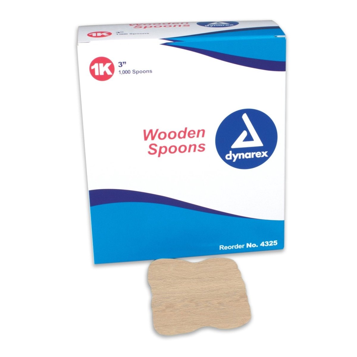 Dynarex Wooden Spoons - 1123219_BX - 1 Dynarex Wooden Spoons - 1123219_BX - 1