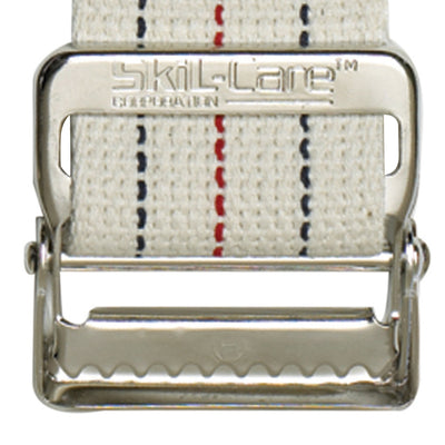 SkiL-Care Heavy-Duty Gait Belt with Metal Buckle, Pinstripe, 72 Inch -Each SkiL-Care Heavy-Duty Gait Belt with Metal Buckle, Pinstripe, 72 Inch -Each