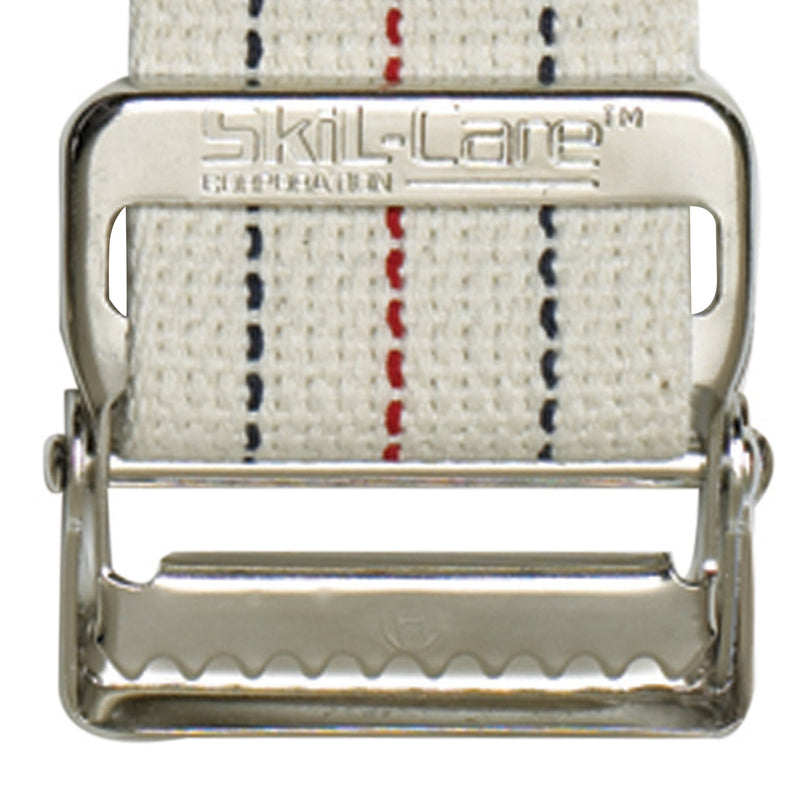 SkiL-Care Heavy-Duty Gait Belt with Metal Buckle, Pinstripe, 72 Inch -Each SkiL-Care Heavy-Duty Gait Belt with Metal Buckle, Pinstripe, 72 Inch -Each