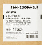 McKesson Lightweight Wheelchair Swing-Away Elevating Legrest, 20-Inch Seat Width -Each McKesson Lightweight Wheelchair Swing-Away Elevating Legrest, 20-Inch Seat Width -Each