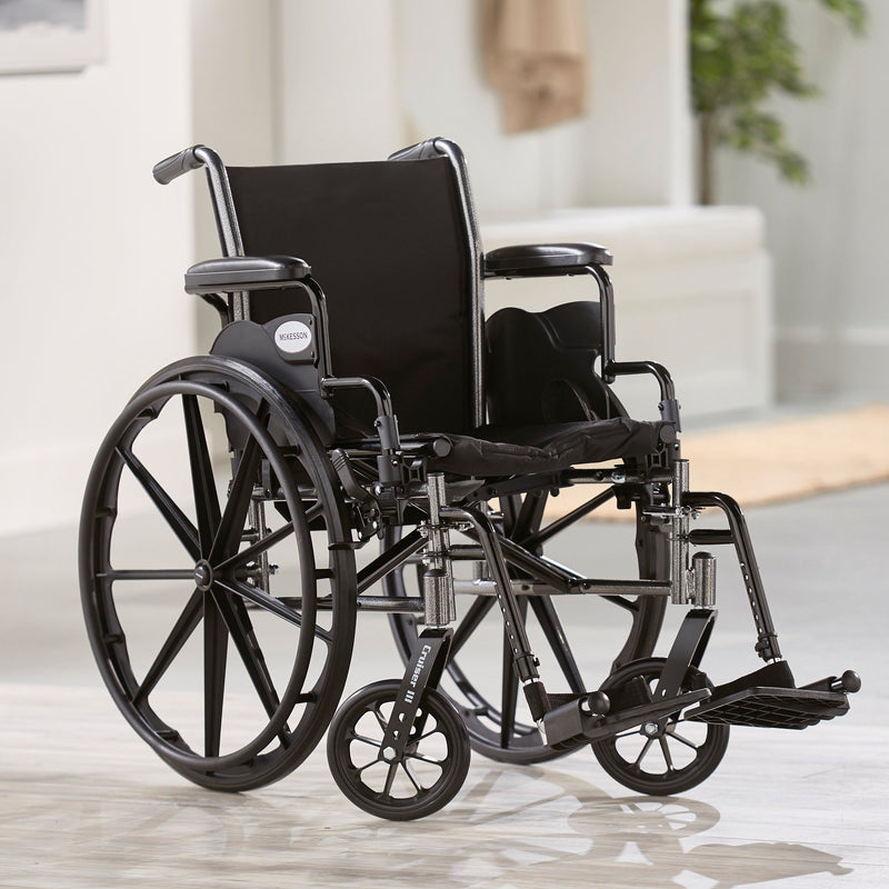 McKesson Lightweight Wheelchair Swing-Away Footrest, 16 Inch Seat Width -Each McKesson Lightweight Wheelchair Swing-Away Footrest, 16 Inch Seat Width -Each