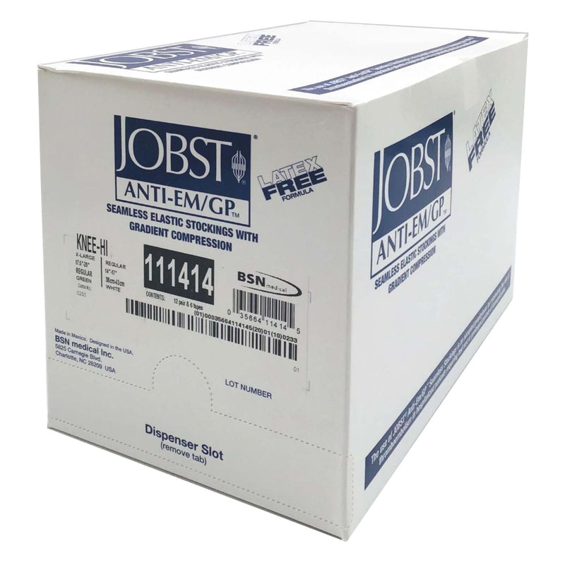 JOBST Anti-Em/GP Knee High Anti-embolism Stockings, X-Large / Regular -Box of 12 JOBST Anti-Em/GP Knee High Anti-embolism Stockings, X-Large / Regular -Box of 12