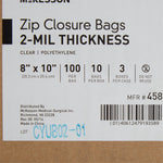 McKesson Zip Closure Bag, 8 X 10 Inches -Box of 10 McKesson Zip Closure Bag, 8 X 10 Inches -Box of 10