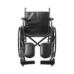 McKesson Dual Axle Wheelchair Full Length Arm Swing-Away Elevating Footrest, 18 Inch Seat Width -Each