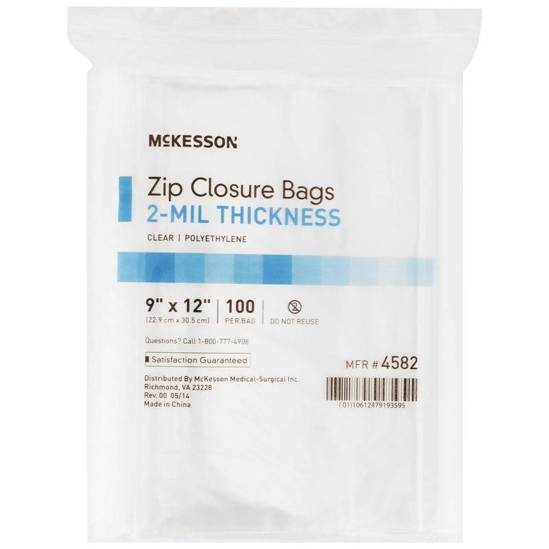 McKesson Zip Closure Bag, 9 X 12 Inches -Bag of 1 McKesson Zip Closure Bag, 9 X 12 Inches -Bag of 1