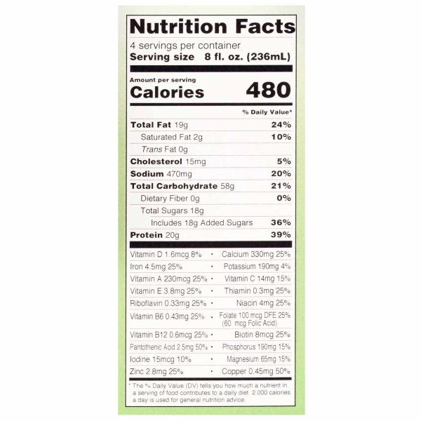 Med Pass 2.0 Ready to Use 32 oz. Carton Vanilla Nutritional Drink nutrition facts Med Pass 2.0 Ready to Use 32 oz. Carton Vanilla Nutritional Drink nutrition facts