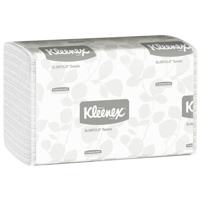 Kleenex Slimfold Towels, Absorbency Pockets, White, Single Ply -Case of 24 Kleenex Slimfold Towels, Absorbency Pockets, White, Single Ply -Case of 24