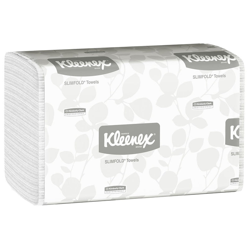 Kleenex Slimfold Towels, Absorbency Pockets, White, Single Ply -Case of 24 Kleenex Slimfold Towels, Absorbency Pockets, White, Single Ply -Case of 24