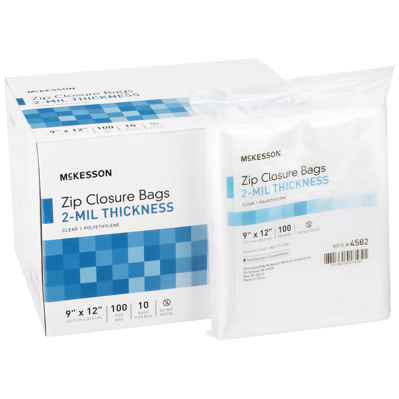 McKesson Zip Closure Bag, 9 X 12 Inches -Bag of 1 McKesson Zip Closure Bag, 9 X 12 Inches -Bag of 1
