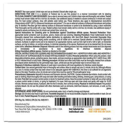Sani-Cloth Surface Disinfectant Cleaner Bleach Wipe, 40 Individual Packets per Box -Box of 40 Sani-Cloth Surface Disinfectant Cleaner Bleach Wipe, 40 Individual Packets per Box -Box of 40