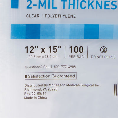 McKesson Zip Closure Bag, 12 X 15 Inches -Box of 1 McKesson Zip Closure Bag, 12 X 15 Inches -Box of 1