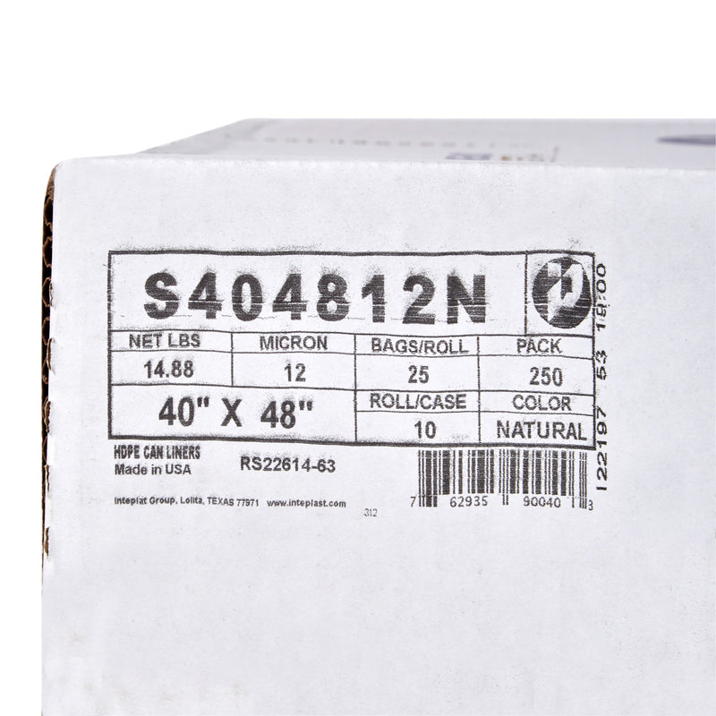 McKesson Medium Duty Clear Trash Bag, 45 gal, 12 Mic -Case of 250 McKesson Medium Duty Clear Trash Bag, 45 gal, 12 Mic -Case of 250