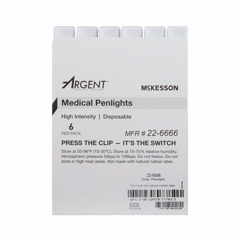 McKesson Disposable Penlight White Light, 4½ Inch -Each McKesson Disposable Penlight White Light, 4½ Inch -Each