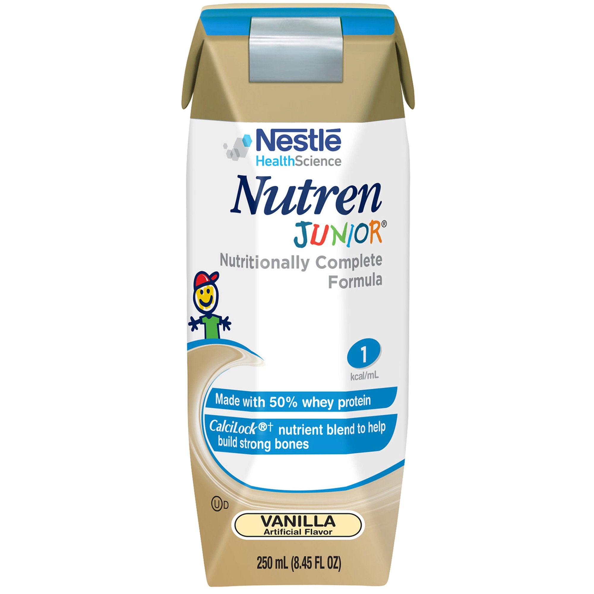 Nutren Junior Pediatric Ready to Use Oral Supplement / Tube Feeding Formula, Vanilla, 8.45 oz. Tetra Prisma -Case of 24 Nutren Junior Pediatric Ready to Use Oral Supplement / Tube Feeding Formula, Vanilla, 8.45 oz. Tetra Prisma -Case of 24