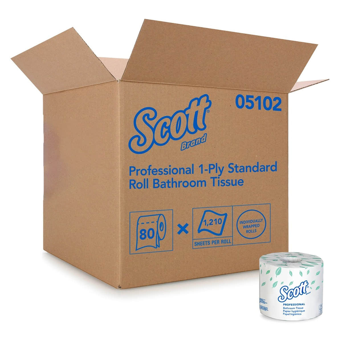 Scott Essential Toilet Tissue, -Case of 80 Scott Essential Toilet Tissue, -Case of 80
