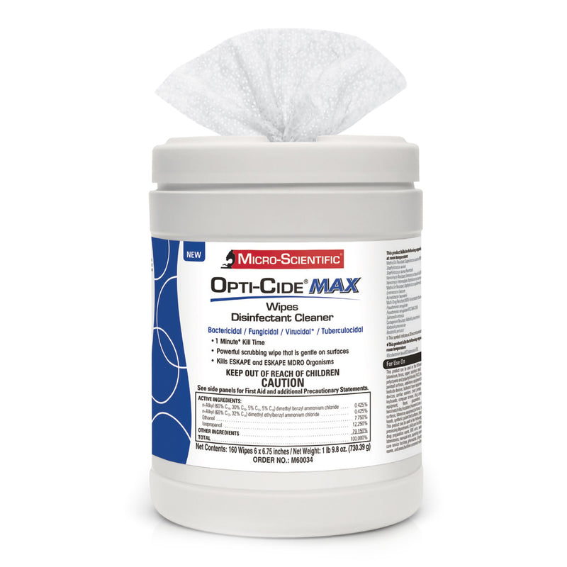 Opti-Cide Max Surface Disinfectant Cleaner Wipes -Carton of 1 Opti-Cide Max Surface Disinfectant Cleaner Wipes -Carton of 1