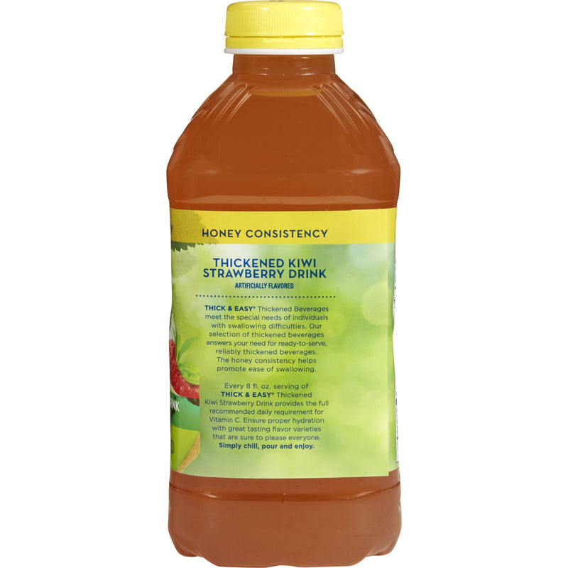 Thick & Easy Clear Honey Consistency Thickened Beverage, Kiwi Strawberry, 46 oz. Bottle -Case of 6 Thick & Easy Clear Honey Consistency Thickened Beverage, Kiwi Strawberry, 46 oz. Bottle -Case of 6