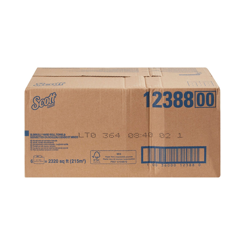 Scott Control Slimroll White Paper Towel, 8 Inch x 580 Foot, 6 Rolls per Case -Case of 6 Scott Control Slimroll White Paper Towel, 8 Inch x 580 Foot, 6 Rolls per Case -Case of 6