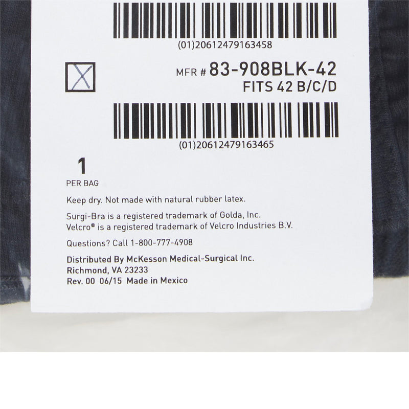 McKesson Surgi-Bra II, 42 Inch, Black -Each McKesson Surgi-Bra II, 42 Inch, Black -Each
