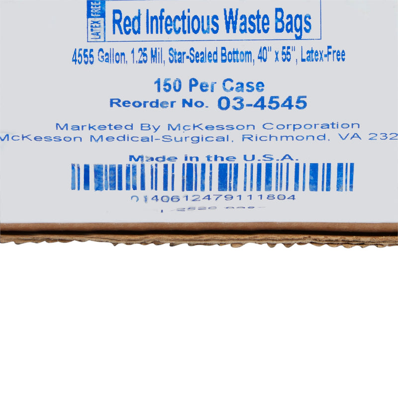 McKesson 45 - 55 Gallon Infectious Waste Bag -Case of 150 McKesson 45 - 55 Gallon Infectious Waste Bag -Case of 150