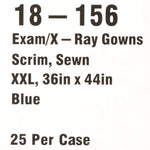 McKesson Patient Exam Gown, 2X-Large, Blue -Case of 25 McKesson Patient Exam Gown, 2X-Large, Blue -Case of 25