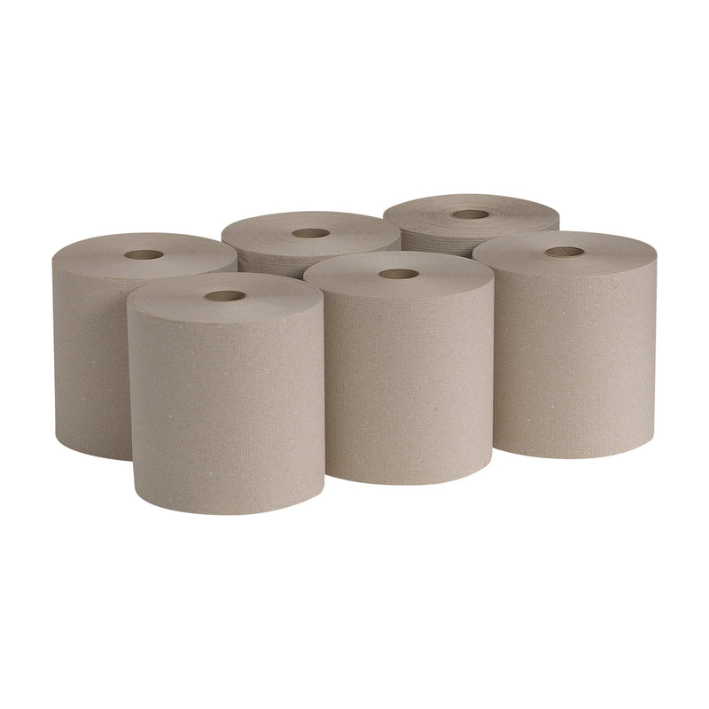 Pacific Blue Basic Brown Paper Towel, 7-7/8 Inch x 800 Foot, 6 Rolls per Case -Case of 6 Pacific Blue Basic Brown Paper Towel, 7-7/8 Inch x 800 Foot, 6 Rolls per Case -Case of 6