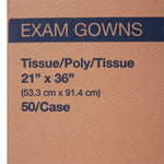 Medi-Pak Exam Gown, Blue, Pediatric Medium -Case of 50 Medi-Pak Exam Gown, Blue, Pediatric Medium -Case of 50