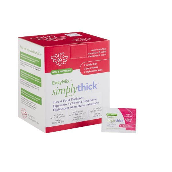 EasyMix SimplyThick Nectar Consistency Instant Food and Beverage Thickener, 6g Packet - 1087567_EA - 1 EasyMix SimplyThick Nectar Consistency Instant Food and Beverage Thickener, 6g Packet - 1087567_EA - 1