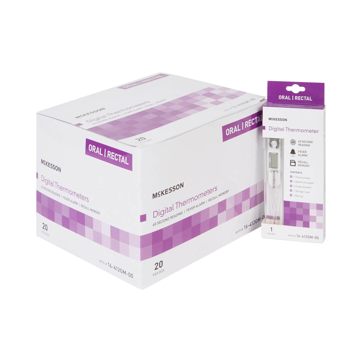 McKesson Oral / Rectal / Axillary Digital Thermometer -Each McKesson Oral / Rectal / Axillary Digital Thermometer -Each