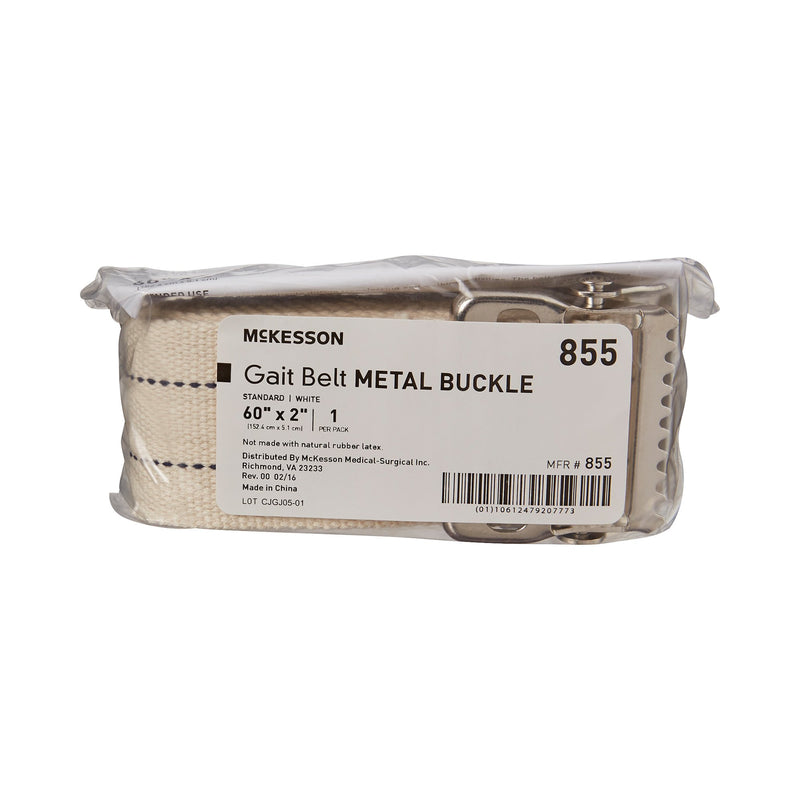 McKesson Gait Belt, 60 Inch, White -Case of 48 McKesson Gait Belt, 60 Inch, White -Case of 48