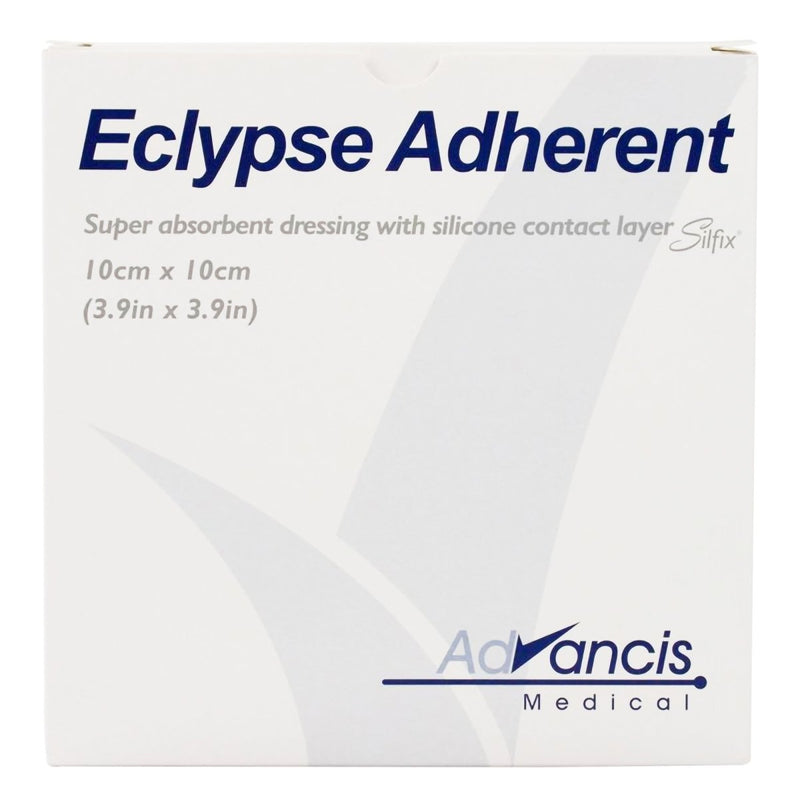 Eclypse Adherent Super Absorbent Wound Dressing, 4 x 4 Inch - 1051551_BX - 1 Eclypse Adherent Super Absorbent Wound Dressing, 4 x 4 Inch - 1051551_BX - 1