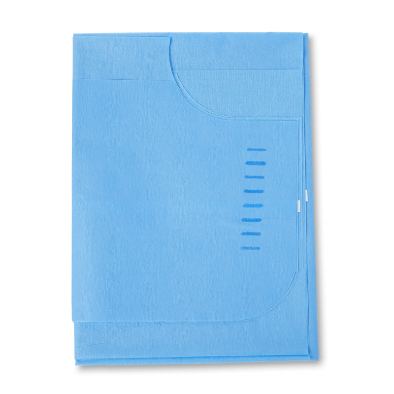 McKesson Patient Exam Gown, One Size Fits Most, Blue -Case of 50 McKesson Patient Exam Gown, One Size Fits Most, Blue -Case of 50