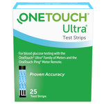 OneTouch Ultra 2 Blood Glucose Test Strips box of 25