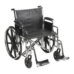McKesson Bariatric Wheelchair with Swing-Away Footrest, 22 Inch Seat Width -Each McKesson Bariatric Wheelchair with Swing-Away Footrest, 22 Inch Seat Width -Each