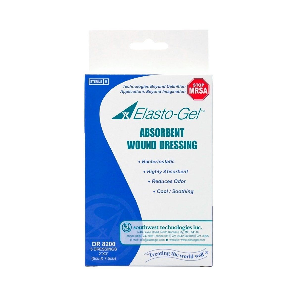 Elasto-Gel Wound Dressing, 2 x 3 Inch - 315060_BX - 1 Elasto-Gel Wound Dressing, 2 x 3 Inch - 315060_BX - 1