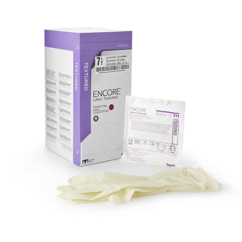 Encore Latex Textured Surgical Gloves - 293296_BX - 4 Encore Latex Textured Surgical Gloves - 293296_BX - 4