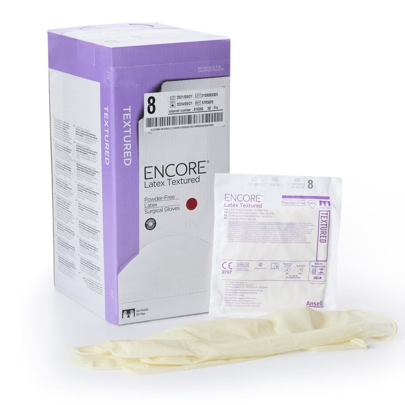 Encore Latex Textured Surgical Gloves - 221025_BX - 5 Encore Latex Textured Surgical Gloves - 221025_BX - 5