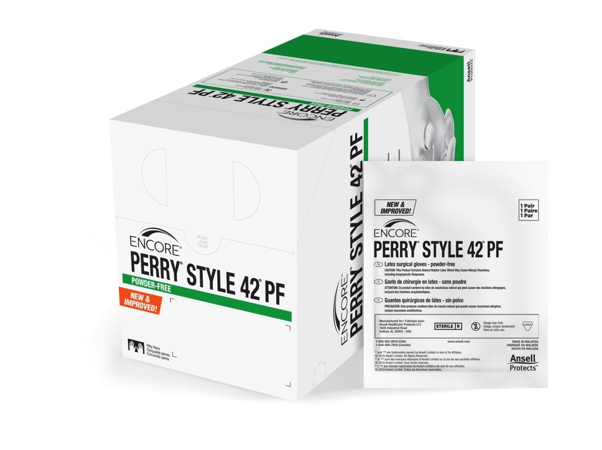 Encore Perry Style 42 Pf Latex Surgical Gloves - 1012594_BX - 1 Encore Perry Style 42 Pf Latex Surgical Gloves - 1012594_BX - 1