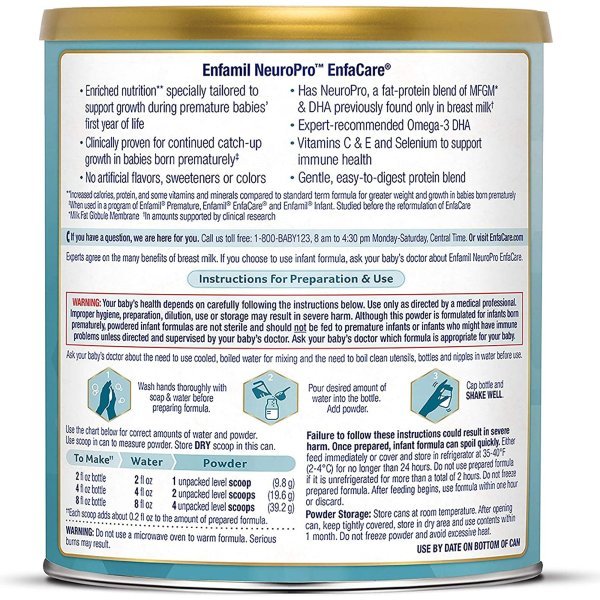 Enfamil NeuroPro EnfaCare 13.6 oz. Can Powder Infant Formula - 1114127_EA - 4 Enfamil NeuroPro EnfaCare 13.6 oz. Can Powder Infant Formula - 1114127_EA - 4