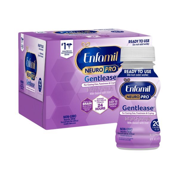 Enfamil NeuroPro Gentlease 6 oz. Bottle Ready to Use - 1118215_PK - 1 Enfamil NeuroPro Gentlease 6 oz. Bottle Ready to Use - 1118215_PK - 1