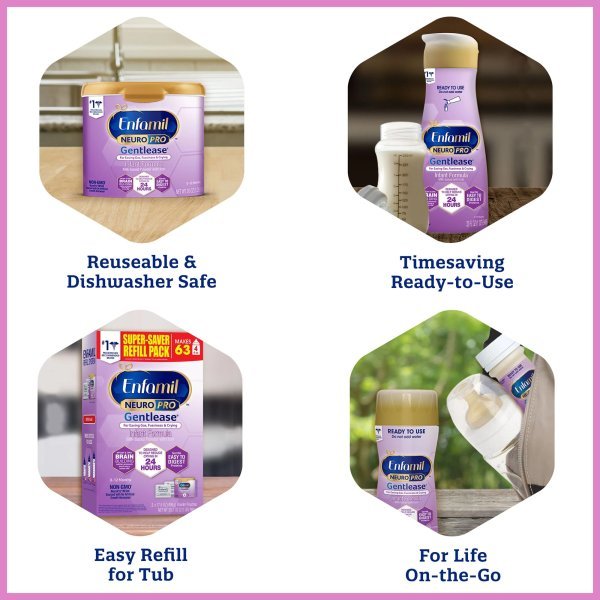 Enfamil NeuroPro Gentlease Ready to Use Infant Formula, 32 oz. Bottle - 1214022_CS - 5 Enfamil NeuroPro Gentlease Ready to Use Infant Formula, 32 oz. Bottle - 1214022_CS - 5