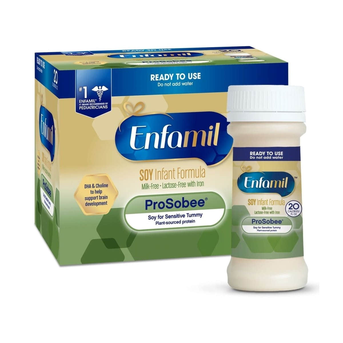 Enfamil ProSobee Ready to Use Infant Formula, 2 oz. Nursette Bottle - 994994_CS - 1 Enfamil ProSobee Ready to Use Infant Formula, 2 oz. Nursette Bottle - 994994_CS - 1