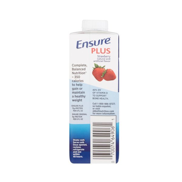 Ensure Plus Therapeutic Nutrition Shake Ready to Use 8-oz Carton - 1048232_CS - 5 Ensure Plus Therapeutic Nutrition Shake Ready to Use 8-oz Carton - 1048232_CS - 5