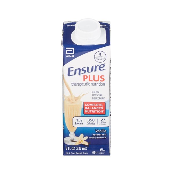 Ensure Plus Therapeutic Nutrition Shake Ready to Use 8-oz Carton - 1048231_CS - 1 Ensure Plus Therapeutic Nutrition Shake Ready to Use 8-oz Carton - 1048230_CS - 2
