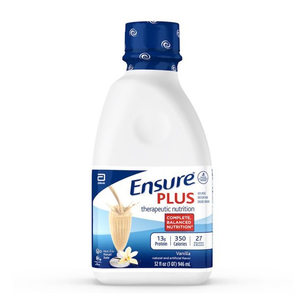 Ensure Plus Vanilla Therapeutic Nutritional Shake 32 oz. Bottle - 513268_CS - 1 Ensure Plus Vanilla Therapeutic Nutritional Shake 32 oz. Bottle - 513268_CS - 1